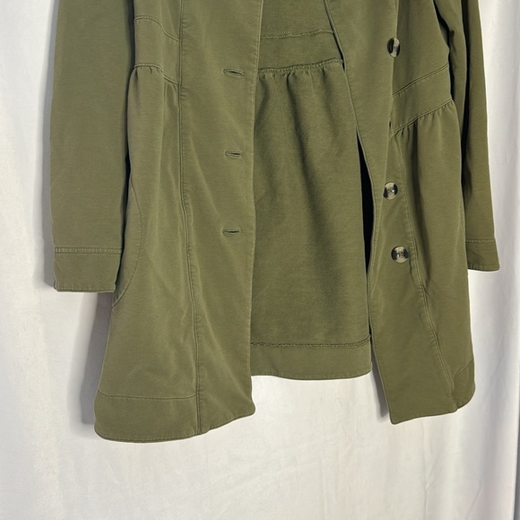 SAHALIE ARMY GREEN PEACOAT (M) - Picture 3 of 10